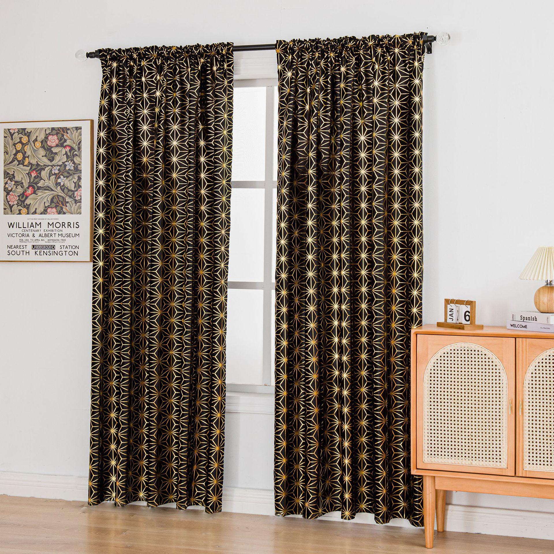 2 Panels Geometric Pattern Blackout Curtains – Embossed Velvet Fabric, Gold Foil Accent width132 *length160cm чёрный
2 Panels Geometric Pattern Blackout Curtains – Embossed Velvet Fabric, Gold Foil Accent width132 *length160cm чёрный