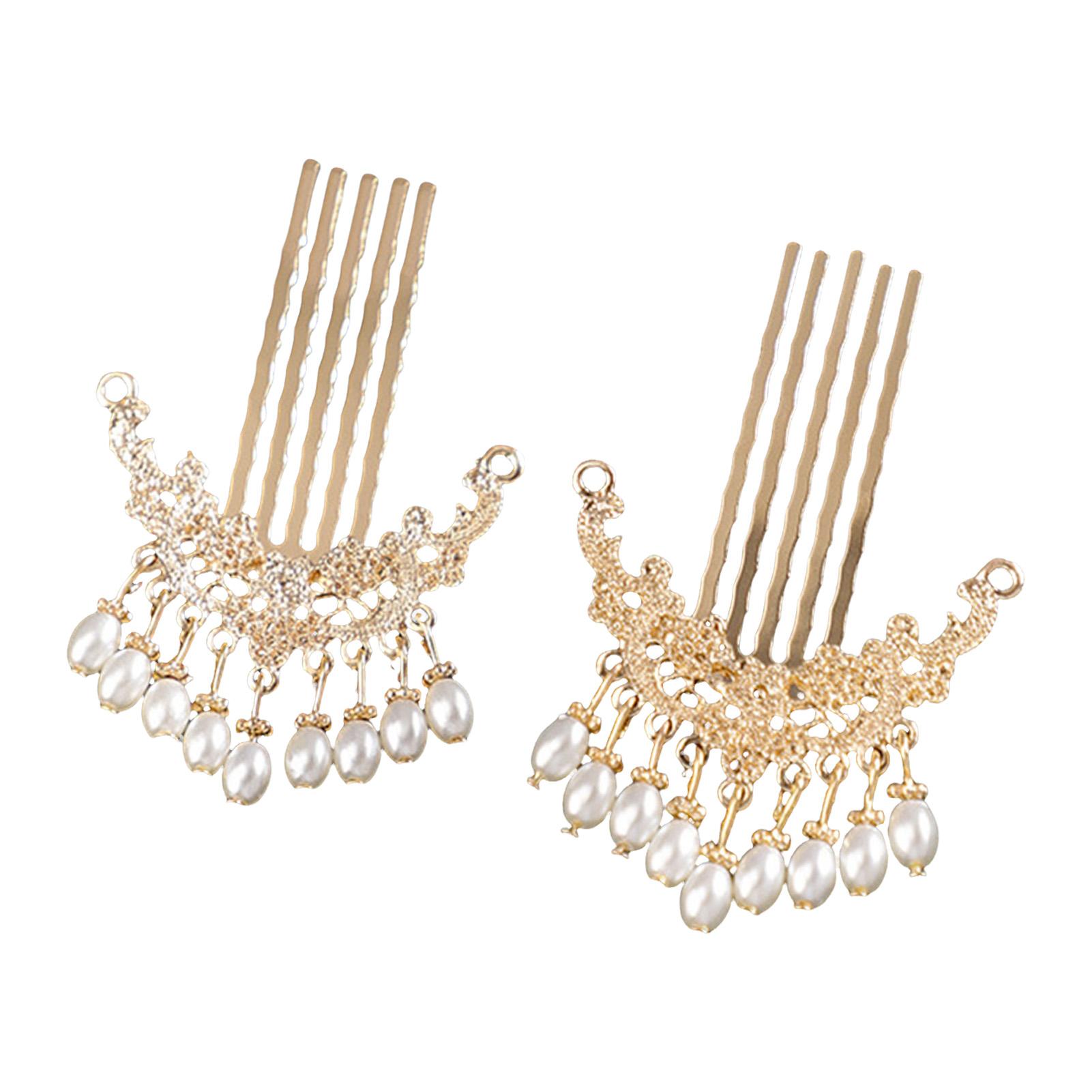 1pair Chinese Style Hairpins For Women Vintage Pearl Tassel Hair Combs Light Luxury Elegant Hairpin Hanfu Hair Accessories білий
1pair Chinese Style Hairpins For Women Vintage Pearl Tassel Hair Combs Light Luxury Elegant Hairpin Hanfu Hair Accessories білий