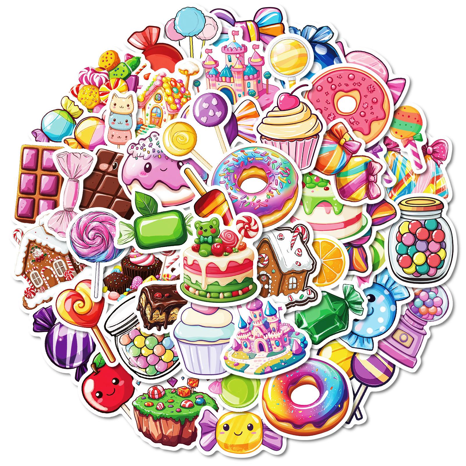 50 Creative Doodle Stickers Various Candy Donuts Non-Repeating Stickers
50 Creative Doodle Stickers Various Candy Donuts Non-Repeating Stickers