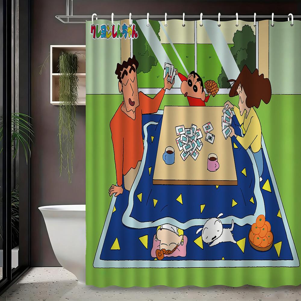 Crayon Shin-chan & Friends with Shiro 2D Print Waterproof Shower Curtain, Green Anime Bathroom Decor with Hooks 1pc-90x180
Crayon Shin-chan & Friends with Shiro 2D Print Waterproof Shower Curtain, Green Anime Bathroom Decor with Hooks 1pc-90x180