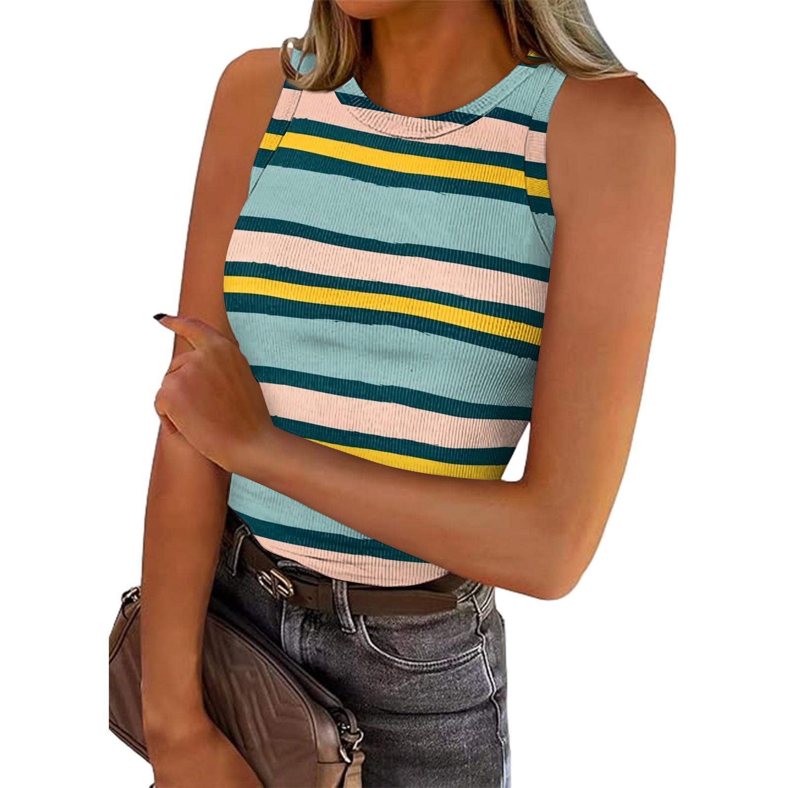 Женская летняя мода повседневная круглая горловина без рукавов облегающий топ-майка XXL
Женская летняя мода повседневная круглая горловина без рукавов облегающий топ-майка XXL