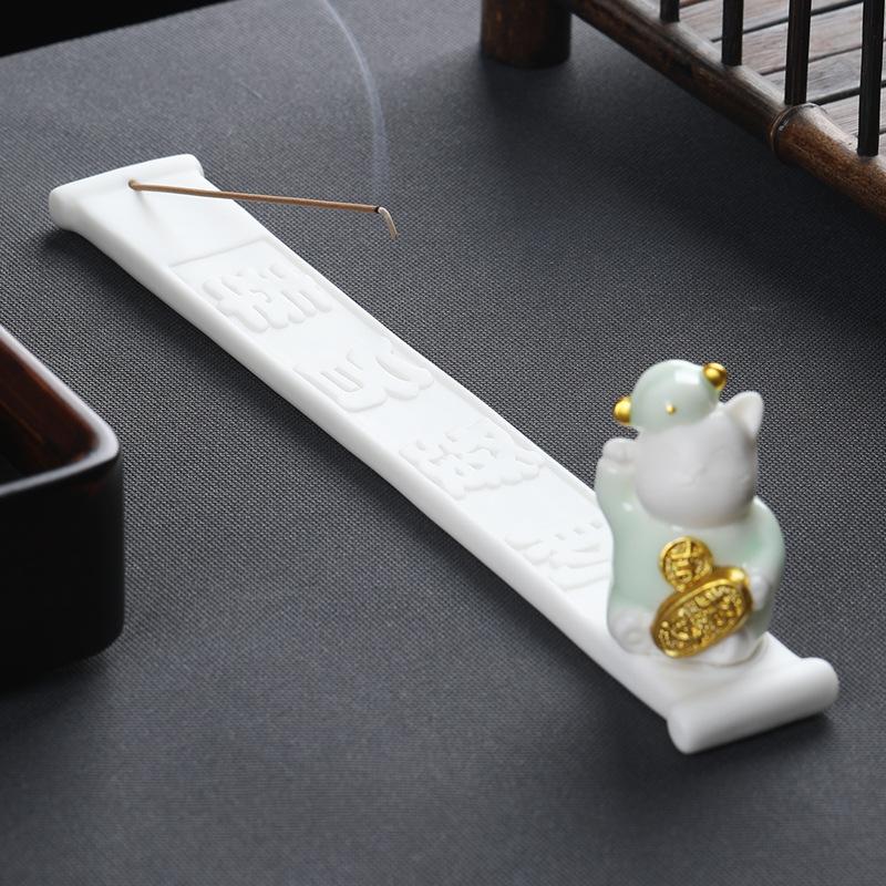 Креативные керамические украшения Lucky Cat, милый кот, чай, домашнее животное, домашнее устройство для благовоний из сандалового дерева, благовония 01
Креативные керамические украшения Lucky Cat, милый кот, чай, домашнее животное, домашнее устройство для благовоний из сандалового дерева, благовония 01