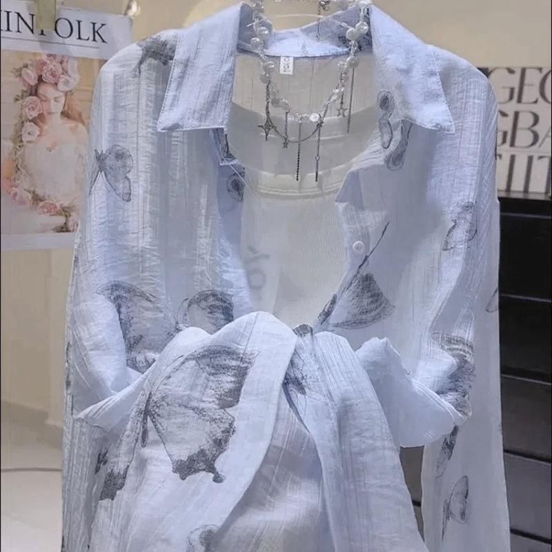 Sensory Thin Breathable Sunscreen Shirt for Women in Summer Fashion Tie-dye Sunscreen Shirt Top S синий
Sensory Thin Breathable Sunscreen Shirt for Women in Summer Fashion Tie-dye Sunscreen Shirt Top S синий