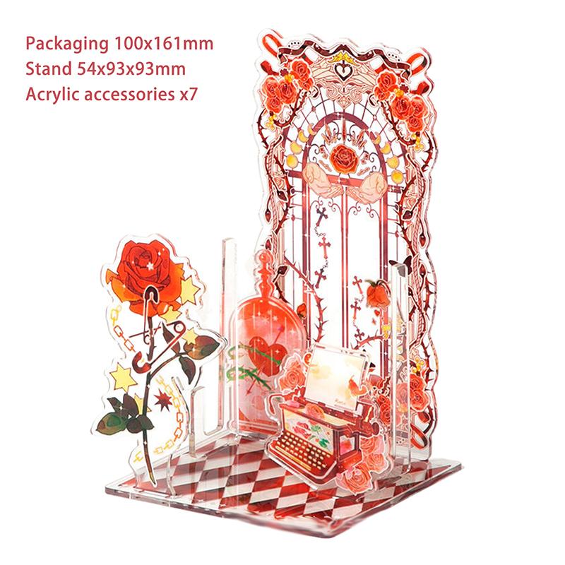 Creative Acrylic Standing Display Stand Ornaments Romantic Background Board Cartoon Anime Badge Display Desktop Accessories Gift
Creative Acrylic Standing Display Stand Ornaments Romantic Background Board Cartoon Anime Badge Display Desktop Accessories Gift