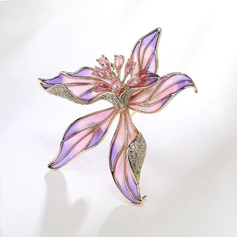 Брошь в виде орхидеи в китайском стиле, высококачественная женская, изысканная, индивидуальная, эмалевая, цветная брошь, нишевый дизайн, булавка, аксессуары для костюма
Брошь в виде орхидеи в китайском стиле, высококачественная женская, изысканная, индивидуальная, эмалевая, цветная брошь, нишевый дизайн, булавка, аксессуары для костюма