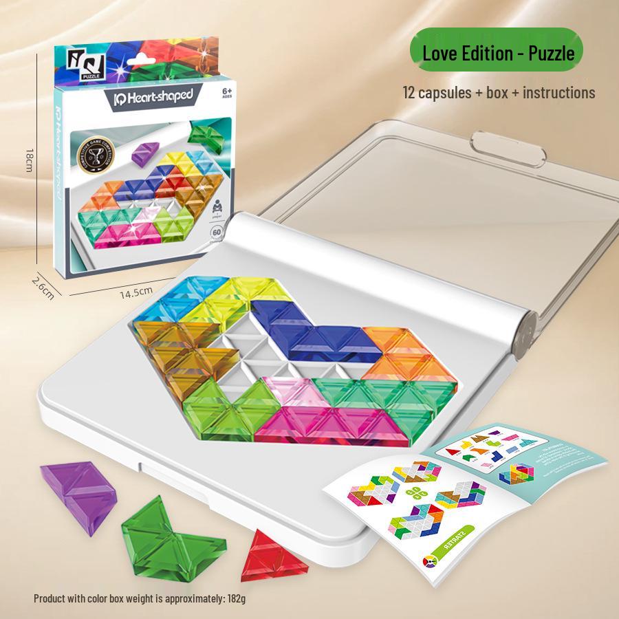 Детские развивающие кубики-пазлы: 69-уровневая игра для тренировки мозга для логического мышления и практического обучения
Детские развивающие кубики-пазлы: 69-уровневая игра для тренировки мозга для логического мышления и практического обучения