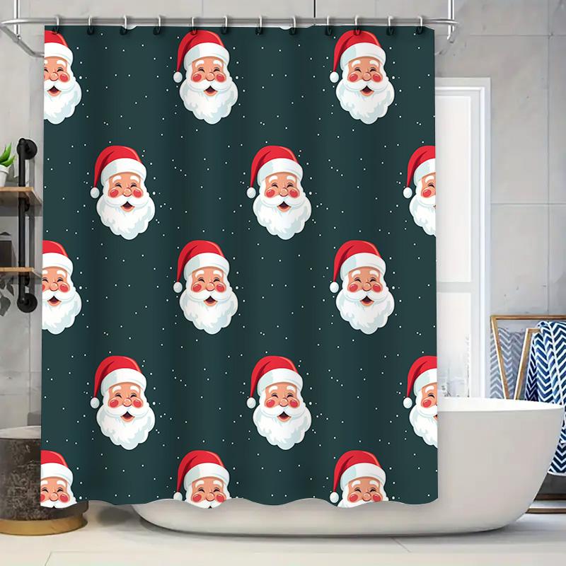 Santa Claus Shower Curtain Christmas Decorations Red Hat Pattern Bathtub Decoration Cover Polyester Fabric Shower curtain 90x180cm
Santa Claus Shower Curtain Christmas Decorations Red Hat Pattern Bathtub Decoration Cover Polyester Fabric Shower curtain 90x180cm