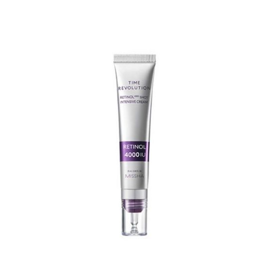 MISSHA Time Revolution Retinol 4000 Shot Intensive Cream Anti-Aging Wrinkle Care Retinol Cream 25ml
MISSHA Time Revolution Retinol 4000 Shot Intensive Cream Anti-Aging Wrinkle Care Retinol Cream 25ml