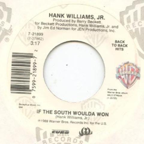 7inch Record HANK WILLIAMS JUNIOR - If The South Woulda Won / Young Cou 721899 Warner Bros 1987 US Folk
7inch Record HANK WILLIAMS JUNIOR - If The South Woulda Won / Young Cou 721899 Warner Bros 1987 US Folk
