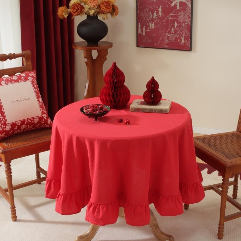 Solid Color Round Tablecloth Washed Cotton Ruffled Edge Table Cover for Dining Coffee Table Kitchen Wedding Party 100/180/230cm Diameter 100cm красный
Solid Color Round Tablecloth Washed Cotton Ruffled Edge Table Cover for Dining Coffee Table Kitchen Wedding Party 100/180/230cm Diameter 100cm красный