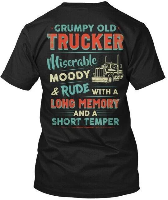 Awesometrucker Grumpy Old Trucker Miserable TTshirt Made in USA Size S to 5XL 4XL
Awesometrucker Grumpy Old Trucker Miserable TTshirt Made in USA Size S to 5XL 4XL