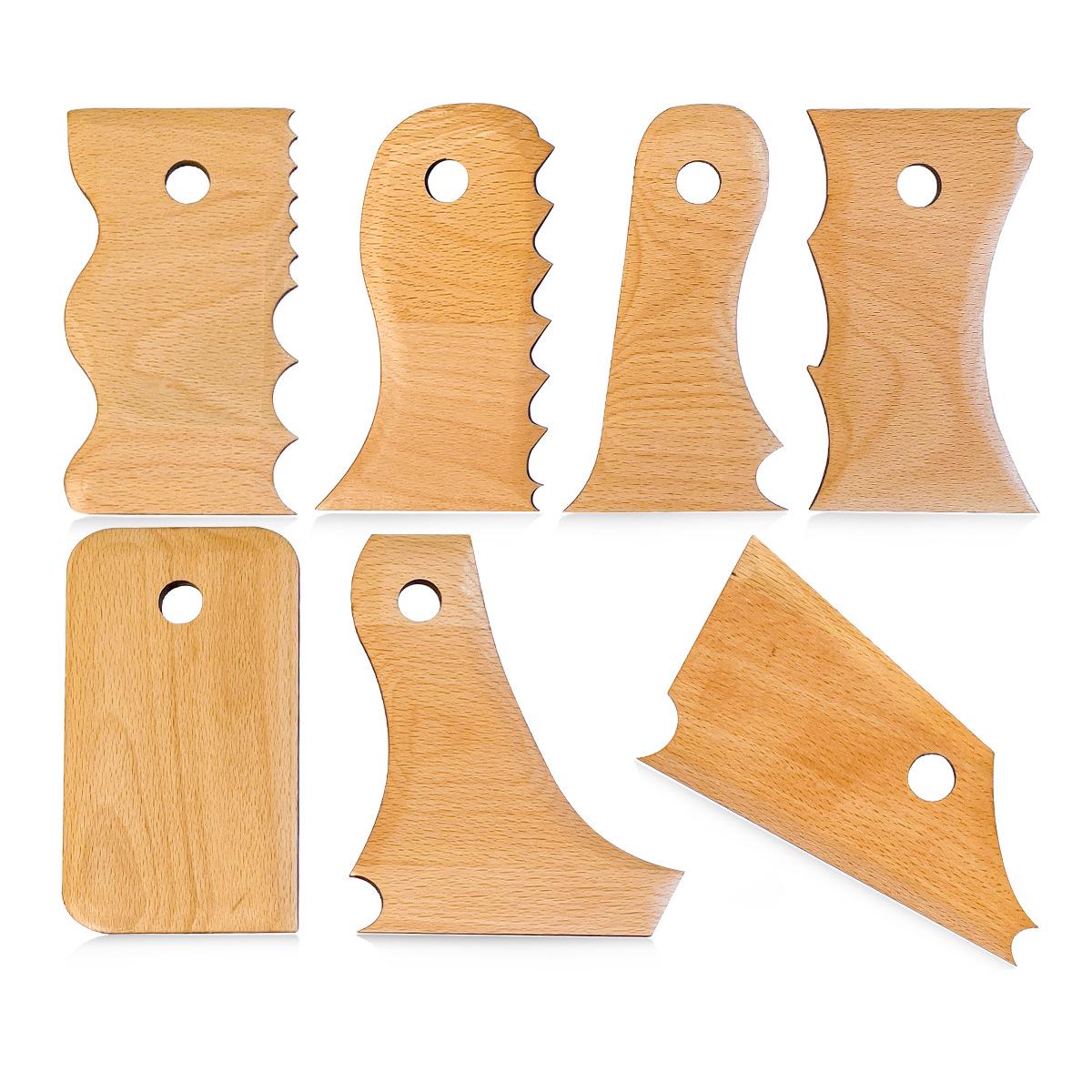 7-Piece Wooden Pottery Tool Set: Skeleton Knife, Trimming Tools, and Clay Sculpting Kit for DIY Wheel Throwing and Shaping
7-Piece Wooden Pottery Tool Set: Skeleton Knife, Trimming Tools, and Clay Sculpting Kit for DIY Wheel Throwing and Shaping