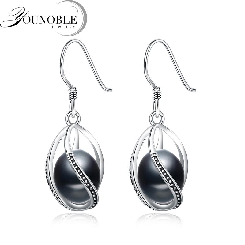 Fashion Cage Pearl Earrings For Women,Cute Real 925 Sterling Silver Natural Freshwater Black Pearl Earring Girls Birthday Gift
Fashion Cage Pearl Earrings For Women,Cute Real 925 Sterling Silver Natural Freshwater Black Pearl Earring Girls Birthday Gift