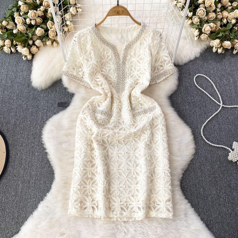 Women s Clothing Retro Crocheted Three-Dimensional Lace Silm Dress Apricot XL
Women s Clothing Retro Crocheted Three-Dimensional Lace Silm Dress Apricot XL