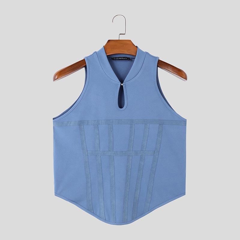 INCERUN Летние мужские безрукавки с нерегулярным рубчиком, тонкие майки, повседневные обтягивающие короткие топы 3XL синий
INCERUN Летние мужские безрукавки с нерегулярным рубчиком, тонкие майки, повседневные обтягивающие короткие топы 3XL синий