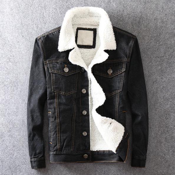 XS-5XL, мужская зимняя куртка, верхняя одежда на флисовой подкладке, пальто, меховая куртка из фуакса, мужские толстые теплые джинсовые куртки M чёрный
XS-5XL, мужская зимняя куртка, верхняя одежда на флисовой подкладке, пальто, меховая куртка из фуакса, мужские толстые теплые джинсовые куртки M чёрный