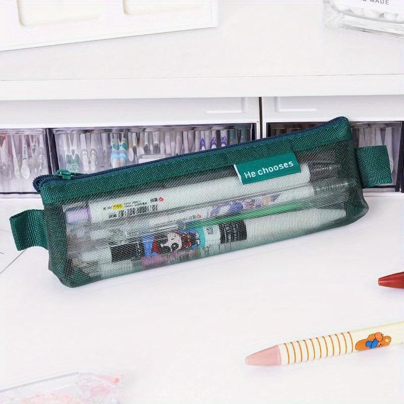 1 шт. простой сетчатый прозрачный пенал для хранения ручек сумка на молнии портативный мини милый канцелярский офис школьные принадлежности
1 шт. простой сетчатый прозрачный пенал для хранения ручек сумка на молнии портативный мини милый канцелярский офис школьные принадлежности