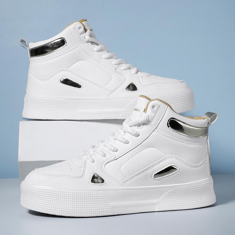 Чоловіче біле взуття для бігу скейтбордингу вуличного стилю кросівки для студентів високі баскетбольні туфлі великого розміру EU: 47 золотий
Чоловіче біле взуття для бігу скейтбордингу вуличного стилю кросівки для студентів високі баскетбольні туфлі великого розміру EU: 47 золотий