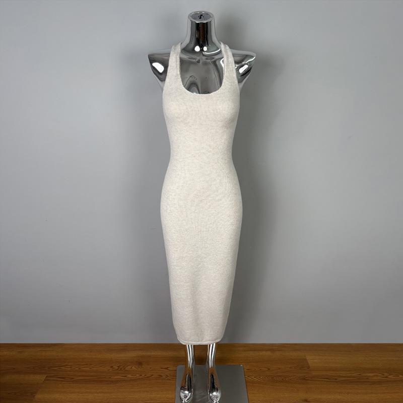 Korean Dongdaemun Slimming Waist-Cinching Sleeveless Knit Dress for Women One Size
Korean Dongdaemun Slimming Waist-Cinching Sleeveless Knit Dress for Women One Size
