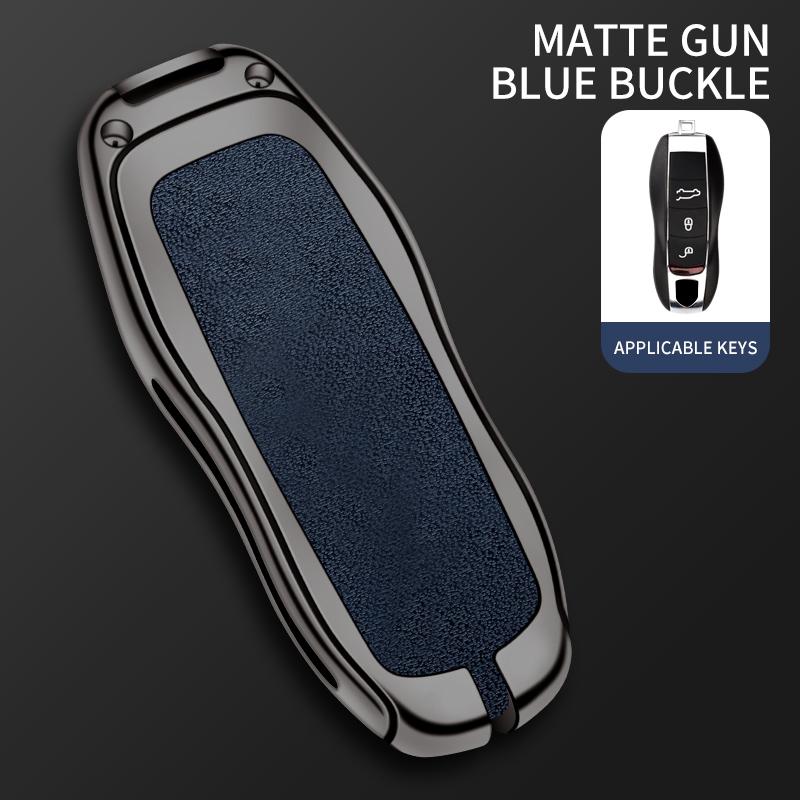 Leather Car Metal Key Case Cover Shell Fob For Porsche Panamera Cayenne 971 911 9YA Macan Boxster Keychain Accessories сіро блакитний колір
Leather Car Metal Key Case Cover Shell Fob For Porsche Panamera Cayenne 971 911 9YA Macan Boxster Keychain Accessories сіро блакитний колір