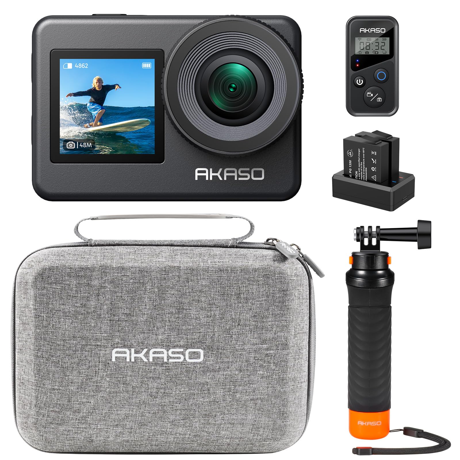 AKASO Brave7 Action Camera 4K60FPS Underwater Camera with Floating Handgrip Storage Bag Action Cam +
AKASO Brave7 Action Camera 4K60FPS Underwater Camera with Floating Handgrip Storage Bag Action Cam +