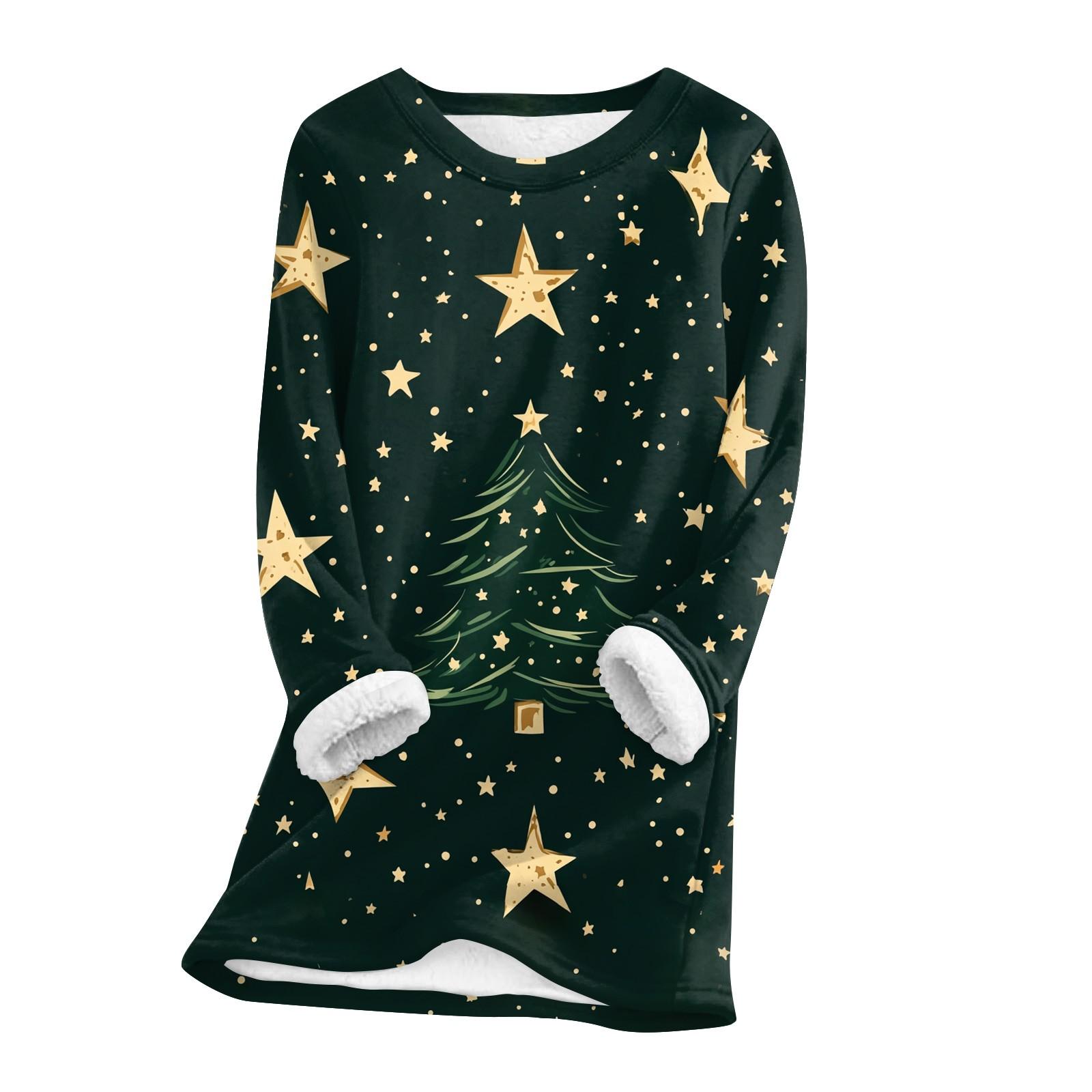 Женский топ с круглым вырезом, с принтом, утолщенный плюшевый кашемировый теплый длинный топ с длинными рукавами M
Женский топ с круглым вырезом, с принтом, утолщенный плюшевый кашемировый теплый длинный топ с длинными рукавами M