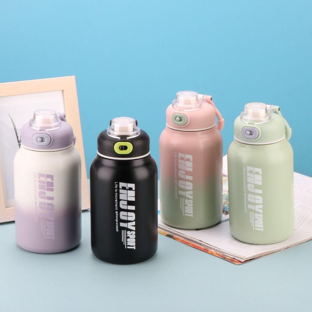 Stainless Steel Large Capacity Vacuum Flask Drinking Kettle Fitness Drinking Bottle Outdoor Sports чорний
Stainless Steel Large Capacity Vacuum Flask Drinking Kettle Fitness Drinking Bottle Outdoor Sports чорний
