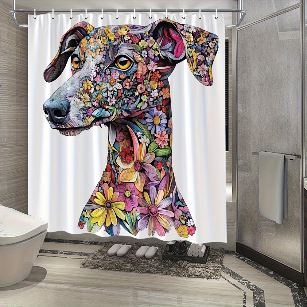 1 шт. Занавеска для душа с изображением борзой и разноцветных цветов - Большой размер 70,8x70,8 дюйма, Декор для ванной комнаты, с 12 крючками, Машинная стирка, Серый 90x180cm35x71in
1 шт. Занавеска для душа с изображением борзой и разноцветных цветов - Большой размер 70,8x70,8 дюйма, Декор для ванной комнаты, с 12 крючками, Машинная стирка, Серый 90x180cm35x71in