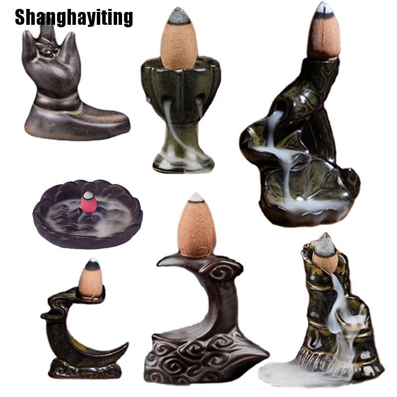 Керамический держатель курильницы с лилией в 7 стилях, конусы из сандалового дерева, курильница с обратным потоком A
Керамический держатель курильницы с лилией в 7 стилях, конусы из сандалового дерева, курильница с обратным потоком A