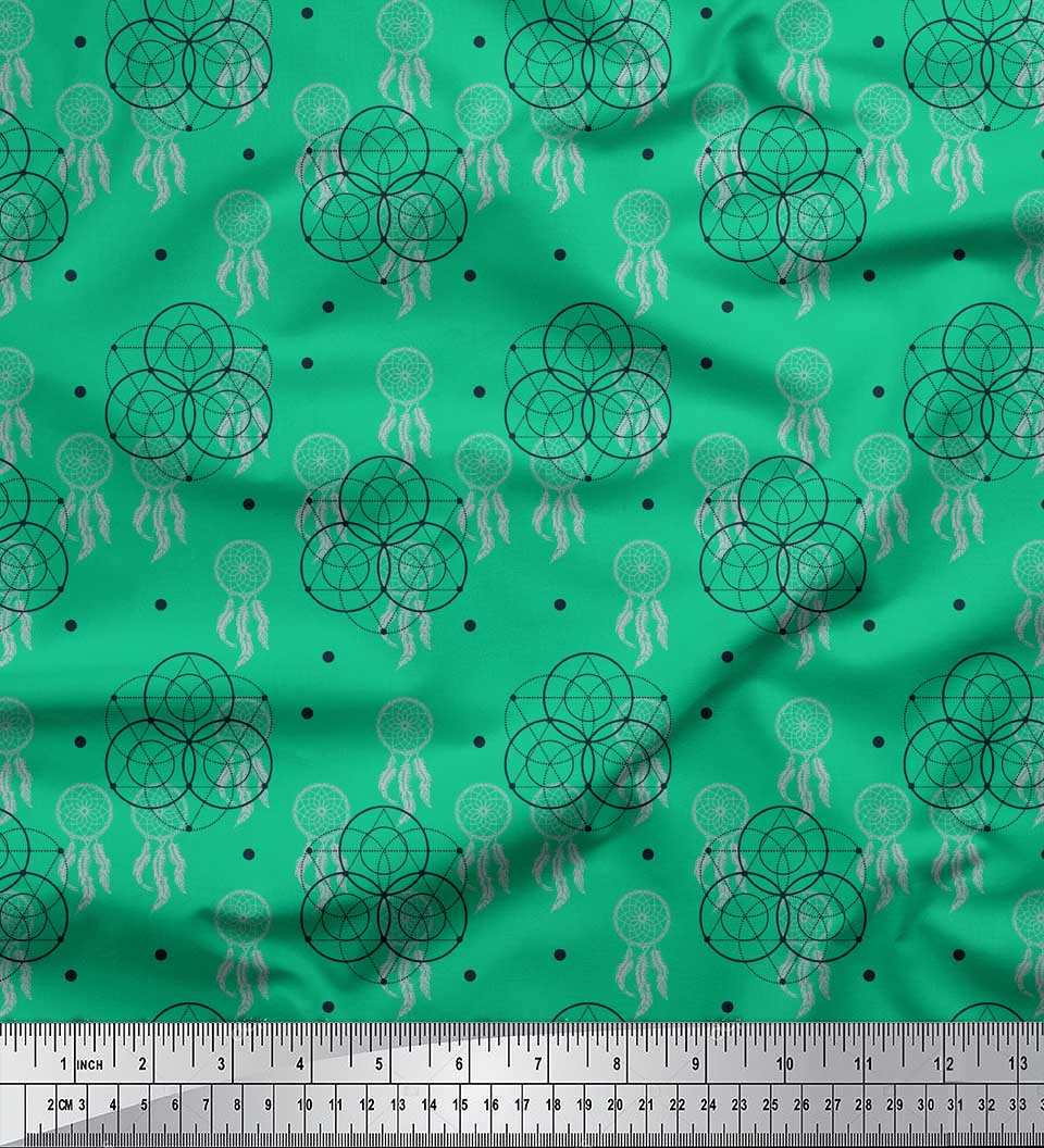 Soimoi Blue Poly Crepe Fabric Зірка Тетраедр Геометричний принт Тканина на метр 42 дюйма 42 Inch Wide - Poly Crepe зелений
Soimoi Blue Poly Crepe Fabric Зірка Тетраедр Геометричний принт Тканина на метр 42 дюйма 42 Inch Wide - Poly Crepe зелений