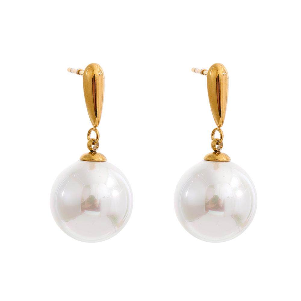 Yhpup 12*12mm Imitation Pearls Round Chic Dangle Earrings for Women Stainless Steel Elegance Daily Jewelry Waterproof Recommend
Yhpup 12*12mm Imitation Pearls Round Chic Dangle Earrings for Women Stainless Steel Elegance Daily Jewelry Waterproof Recommend