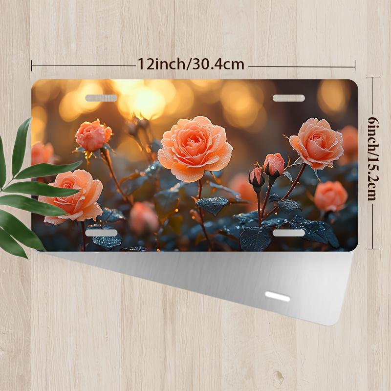 Vintage Peach Rose Floral Pattern Aluminum Tin Sign License Plate Wall Art Decor for Home Bedroom Bathroom Garden and Wedding De 15x30cm(5.9x7.8inch)
Vintage Peach Rose Floral Pattern Aluminum Tin Sign License Plate Wall Art Decor for Home Bedroom Bathroom Garden and Wedding De 15x30cm(5.9x7.8inch)