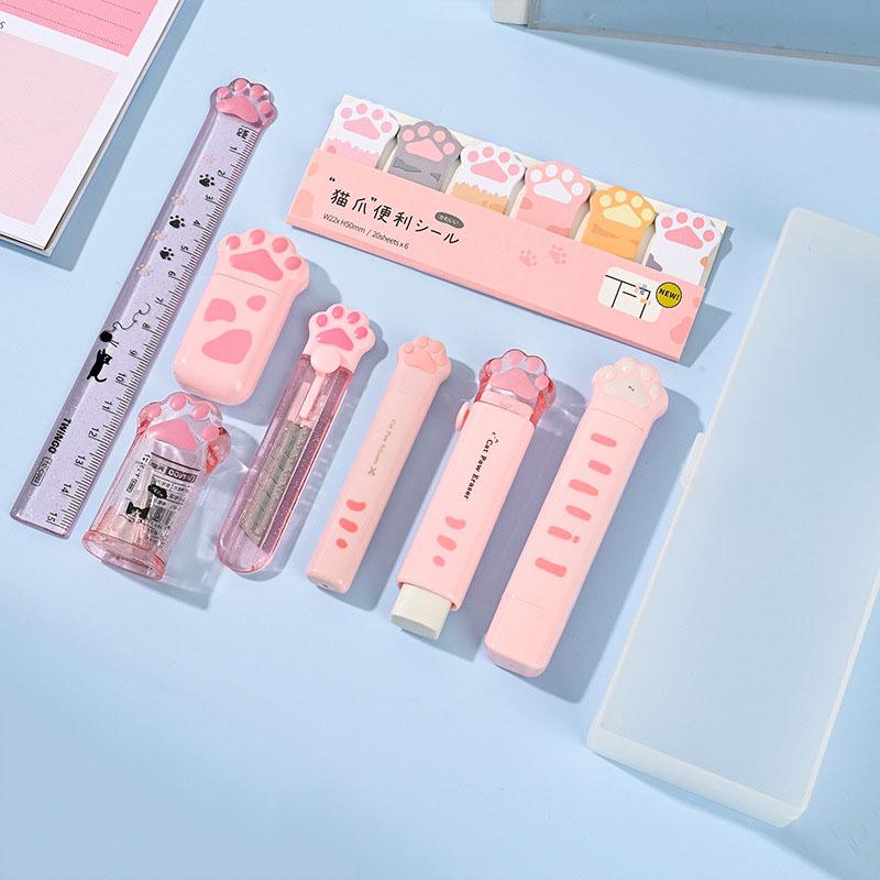 Cat Paw Stationery Set for School Gift 9 In 1
Cat Paw Stationery Set for School Gift 9 In 1