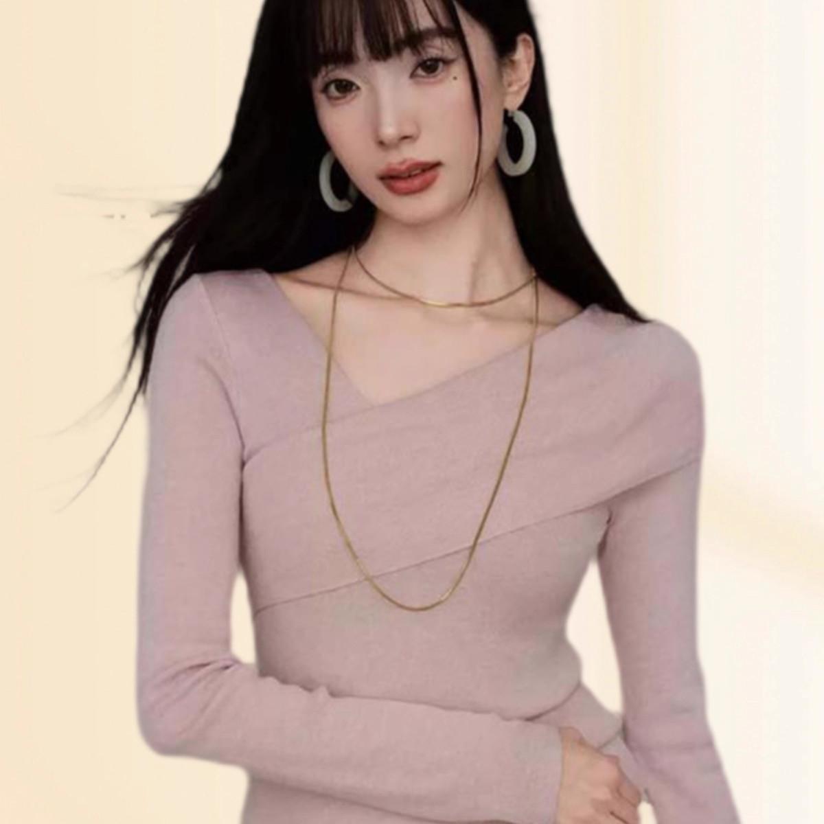 Этот новый осенний стиль вязаный свитер с V-образным вырезом и перекрещенным вырезом на плече — облегающий, модный и универсальный базовый слой для женщин. one size розовый
Этот новый осенний стиль вязаный свитер с V-образным вырезом и перекрещенным вырезом на плече — облегающий, модный и универсальный базовый слой для женщин. one size розовый