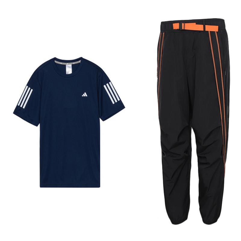Adidas Striped Quick-Dry Versatile Short Sleeve Woven Breathable Work Pants Casual Sports Suit Men suit IN6633+GP0830 S
Adidas Striped Quick-Dry Versatile Short Sleeve Woven Breathable Work Pants Casual Sports Suit Men suit IN6633+GP0830 S
