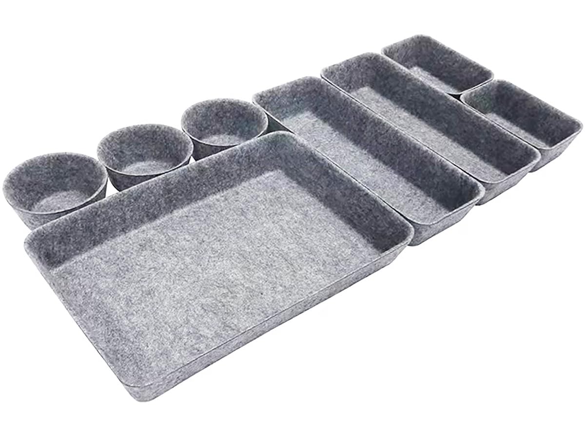VIEAURA Drawer Divider Desk Felt Tray for Organizing Stationery and Small Office Multifunctional Storage Set of Tray, Items, Desk, (Gray / 8) серый
VIEAURA Drawer Divider Desk Felt Tray for Organizing Stationery and Small Office Multifunctional Storage Set of Tray, Items, Desk, (Gray / 8) серый