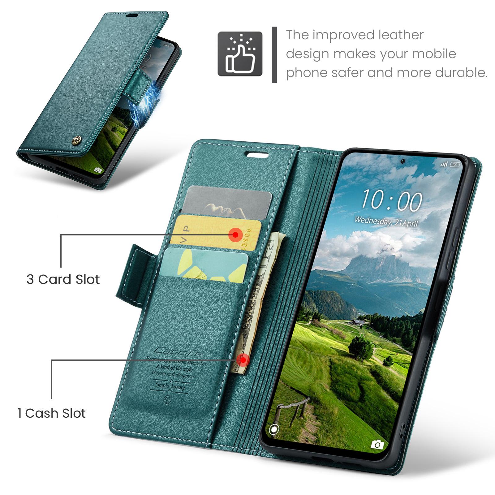 For Xiaomi Redmi Note 13 Pro 4G Case CASEME 023 Series RFID Blocking Leather Wallet Stand Phone Cover Blue
For Xiaomi Redmi Note 13 Pro 4G Case CASEME 023 Series RFID Blocking Leather Wallet Stand Phone Cover Blue