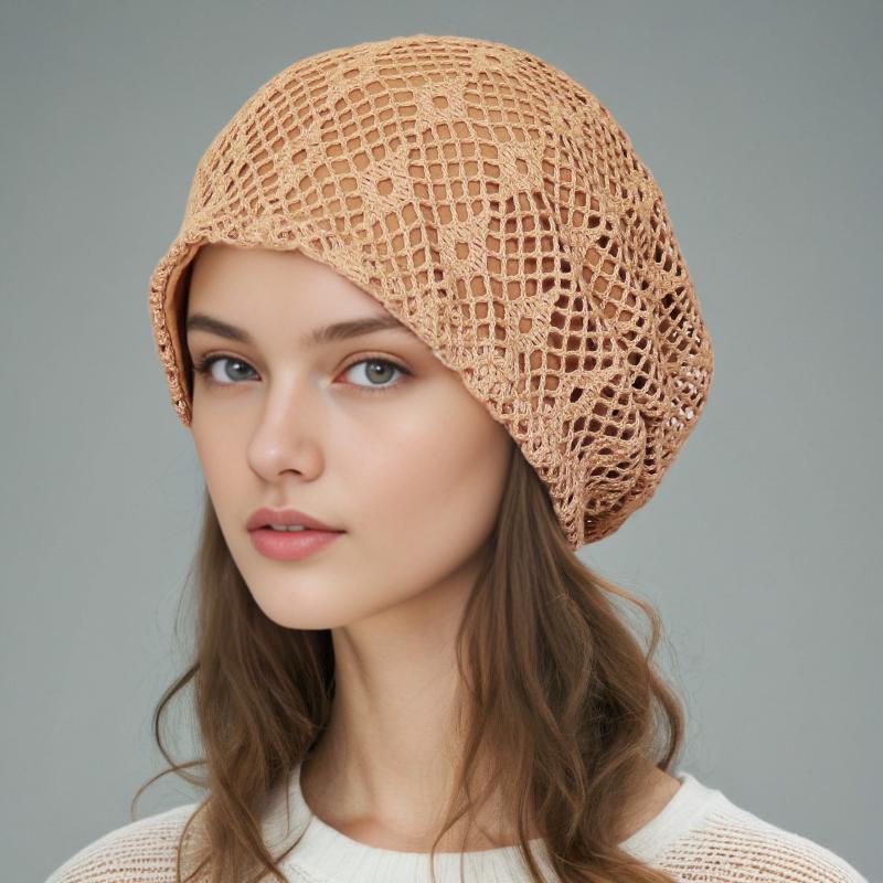 Niche Literary Black Lace Knitted Hats for Women Summer Casual Versatile Fashion Bow Design Hollow Breathable Beanies Cap One Size
Niche Literary Black Lace Knitted Hats for Women Summer Casual Versatile Fashion Bow Design Hollow Breathable Beanies Cap One Size