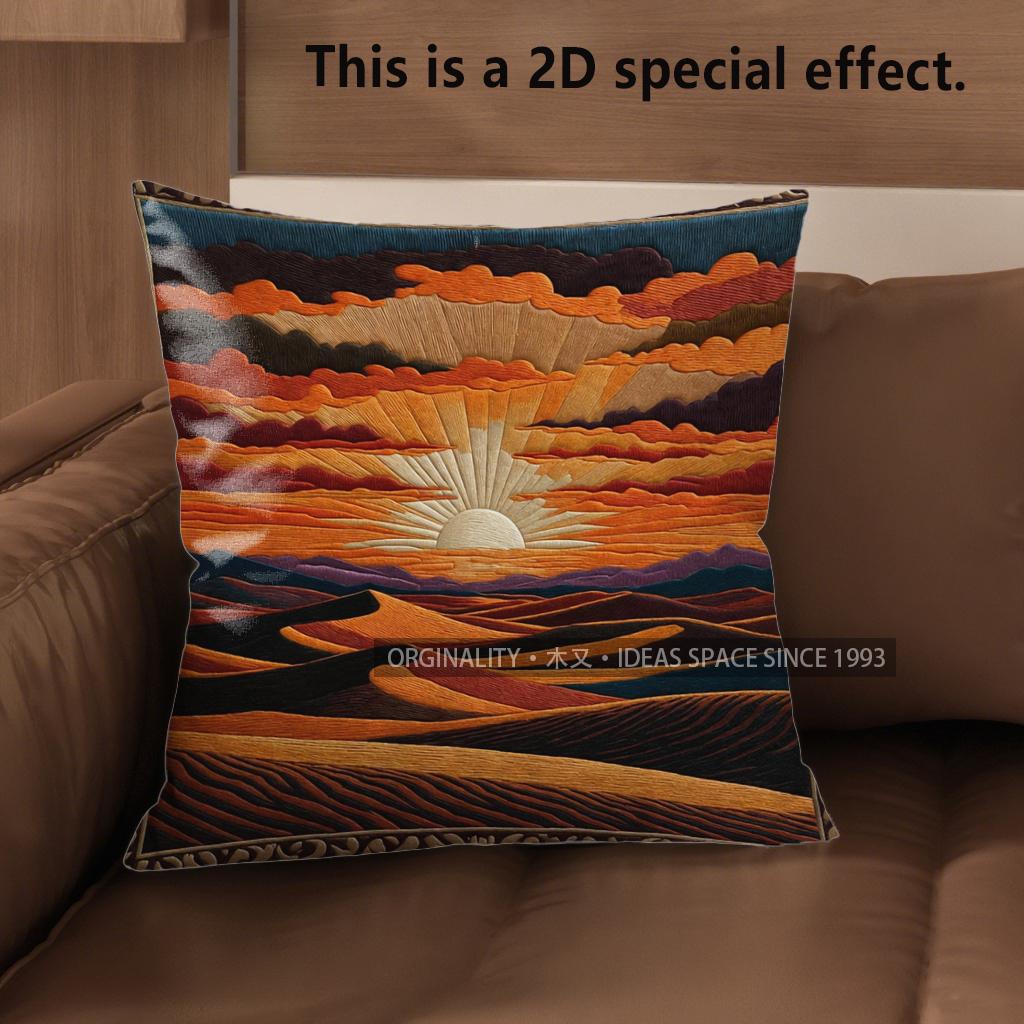 2D Western Desert Sunset Throw Pillow Covers Pattern Cushion Cover Suitable For Sofa Bedroom Car Pillow Cover 40x40cm
2D Western Desert Sunset Throw Pillow Covers Pattern Cushion Cover Suitable For Sofa Bedroom Car Pillow Cover 40x40cm