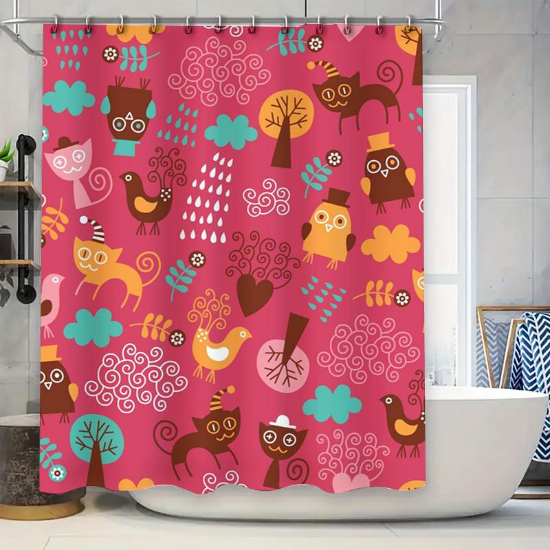 Colorful Animal Print Shower Curtain Home Decor Waterproof Fabric For Bathroom Decoration Size Customizable W60H190(CM)-1 Pcs
Colorful Animal Print Shower Curtain Home Decor Waterproof Fabric For Bathroom Decoration Size Customizable W60H190(CM)-1 Pcs