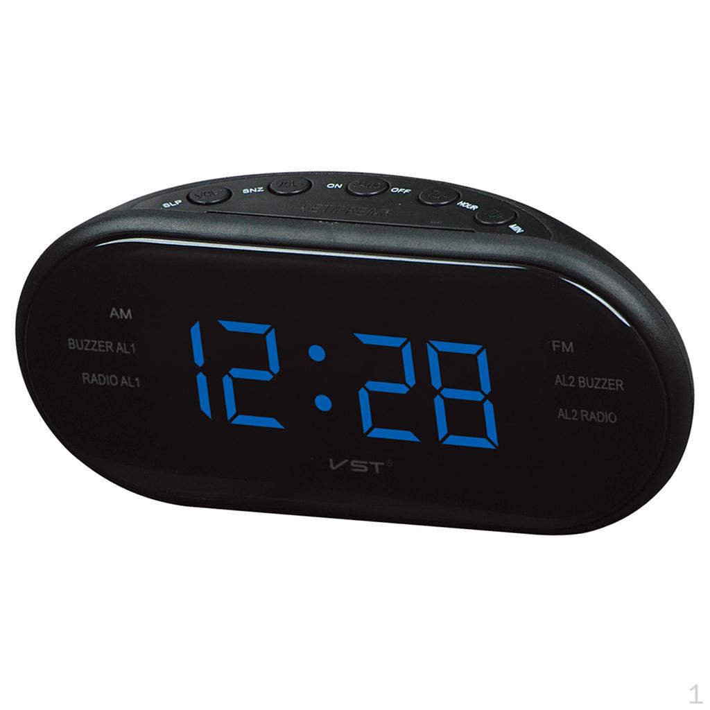 1.2 LED Dispaly AM/ Dual Radio Digital Time Alarm Snooze Clock for Bedroom US Plug синій
1.2 LED Dispaly AM/ Dual Radio Digital Time Alarm Snooze Clock for Bedroom US Plug синій