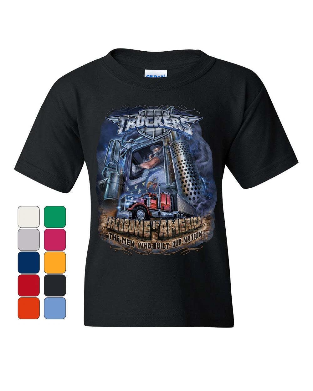 Truckers Backbone of America Youth kids boys T-Shirt Truck Driver Hauler Diesel Kids Tee 100
Truckers Backbone of America Youth kids boys T-Shirt Truck Driver Hauler Diesel Kids Tee 100
