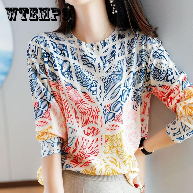 Свитер женский пуловер с принтом тушью трикотаж тонкий корейский свободный топ весенне-осенний пушистый модный
Свитер женский пуловер с принтом тушью трикотаж тонкий корейский свободный топ весенне-осенний пушистый модный