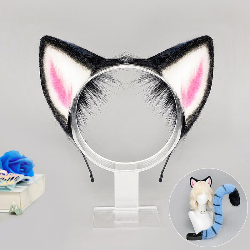 Cos Props Plush Animal Ear Headband Spread Tiger Ears Tail Set
Cos Props Plush Animal Ear Headband Spread Tiger Ears Tail Set