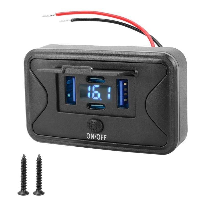 Multifunctional 4 Interface USB Car Charging Power Adapter Featuring LED Screen Suitable For Phones Tablets Electronics
Multifunctional 4 Interface USB Car Charging Power Adapter Featuring LED Screen Suitable For Phones Tablets Electronics
