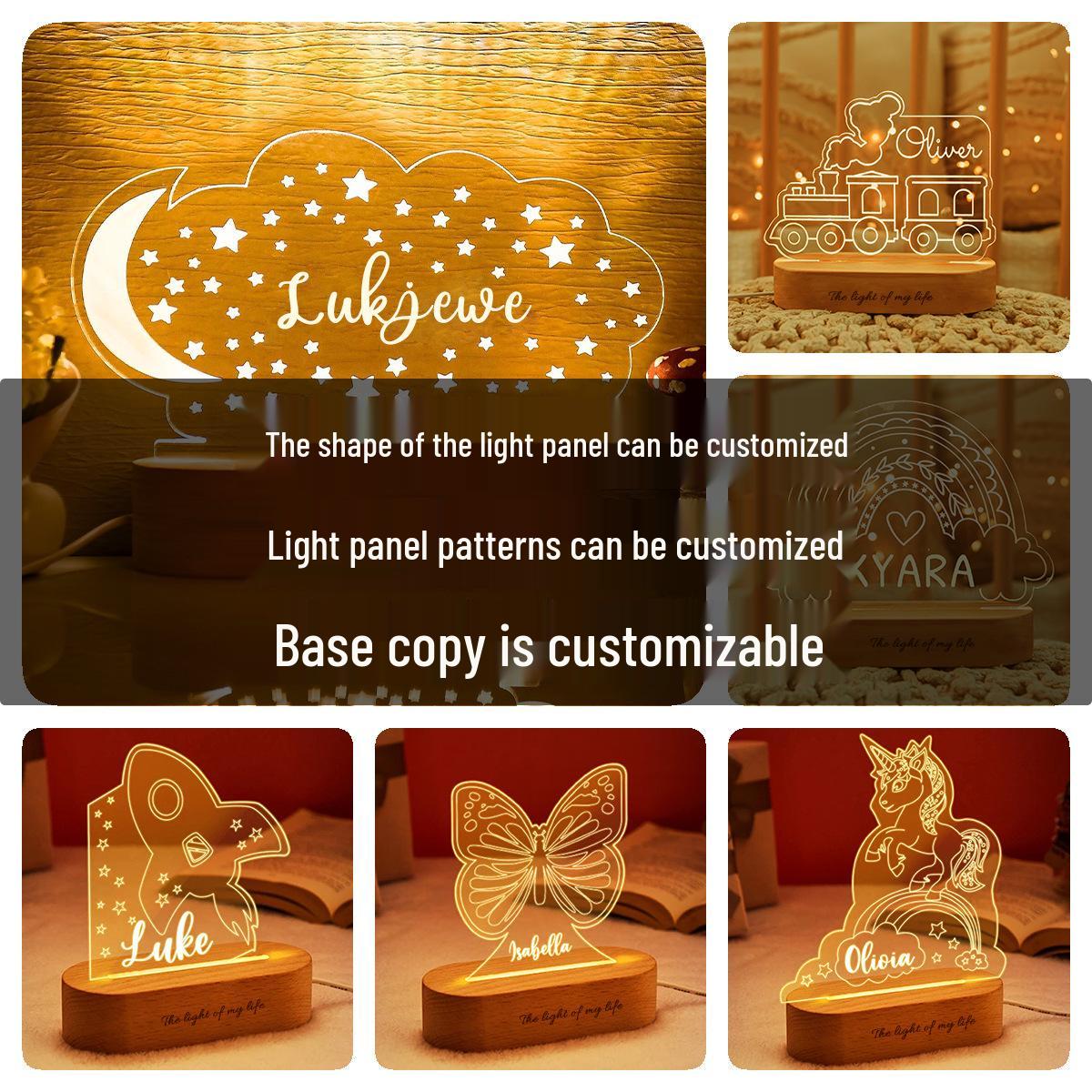 Customizable 3D Acrylic Night Light USB Bedside Lamp for Kids - Perfect New Year Gift Painted Solid Wood Oval, Plugin, Single Color
Customizable 3D Acrylic Night Light USB Bedside Lamp for Kids - Perfect New Year Gift Painted Solid Wood Oval, Plugin, Single Color