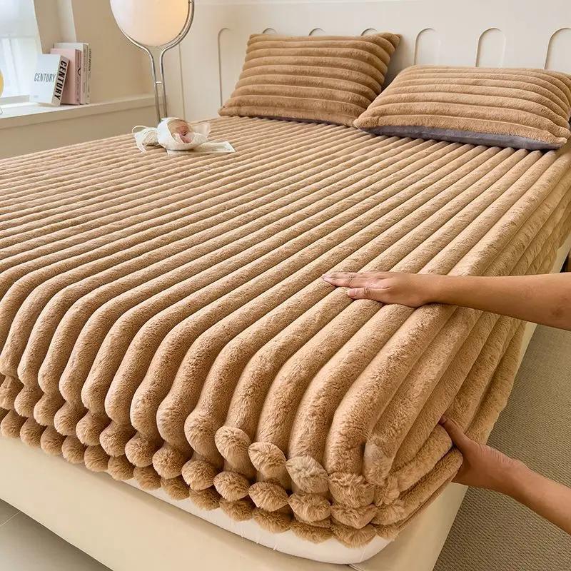 Wostar Fluffy Rabbit Plush Elastic Fitted Sheet Mattress Protector Cover Warm Winter Coral Fleece Luxury Double Bed Bedsheet 150 90x200x30cm 1pc
Wostar Fluffy Rabbit Plush Elastic Fitted Sheet Mattress Protector Cover Warm Winter Coral Fleece Luxury Double Bed Bedsheet 150 90x200x30cm 1pc