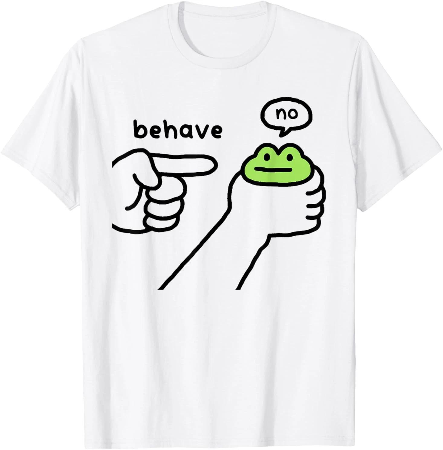 Dishonest Frog Funny Frog Meme Behave No Cartoon Design T-Shirt M
Dishonest Frog Funny Frog Meme Behave No Cartoon Design T-Shirt M