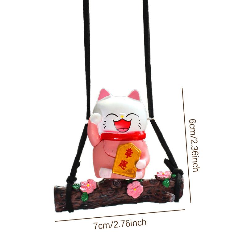 Мультфильм аниме качели Lucky Cat автомобильные аксессуары авто зеркало заднего вида подвесной кулон украшения милый манеки-неко декор интерьера
Мультфильм аниме качели Lucky Cat автомобильные аксессуары авто зеркало заднего вида подвесной кулон украшения милый манеки-неко декор интерьера