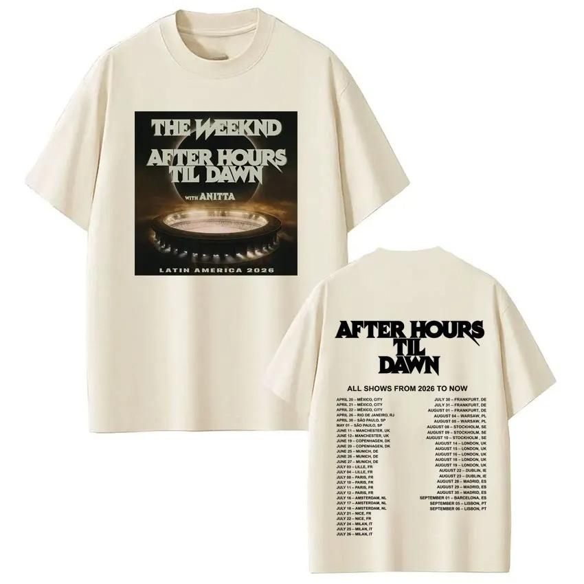 Shortsleeved Casual Cotton Loose T Shirts The Weeknd After Hours Til Dawn Tour 2026 Merch Tshirts Unisex Women Fashion Tshirts 4XL
Shortsleeved Casual Cotton Loose T Shirts The Weeknd After Hours Til Dawn Tour 2026 Merch Tshirts Unisex Women Fashion Tshirts 4XL